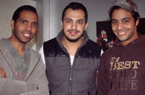 أحمد جمال مع أحمد إبراهيم ومحمد رفاعي