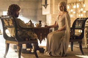 دينيريس تارجيريان مع تيريون لانستر