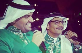 حسين الجسمي يغني مع رابح صقر في افتتاح &quot;خليجي 22&quot;