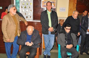 سمير صبري ورشوان توفيق في العزاء