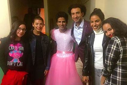 نسرين أمين تزور "مسرح مصر"‎