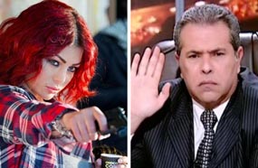 توفيق عكاشة وهيفاء وهبي