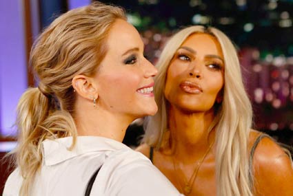 كيم كارداشيان وجينيفر لورانس