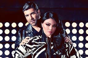 جلسة التصوير التي جمعت هيفاء ووائل