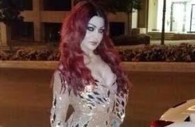 هيفاء وهبي أثناء العرض الأول لـ&quot;حلاوة روح&quot; في بيروت