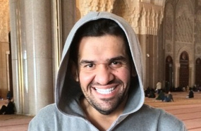 حسين الجسمي في مسجد الحسن الثاني