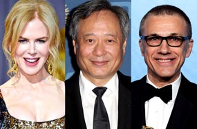 كريستوف والتز وأنج لي ونيكول كيدمان 