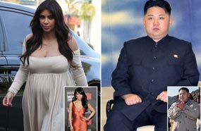 قوام كيم كارداشيان من أهم أسباب شهرتها، قبل أن تصبح حاملا ويزيد وزنها بشكل ملحوظ لدرجة انتقاد العديد من التقارير لها بسبب زيادة وزنها.
نفس الشيء مع كيم جونج الذي زاد وزنه بشكل ملحوظ أيضا لكن بسبب السلطة لا الحمل.