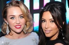 كيم كاردشيان ومايلي سايرس