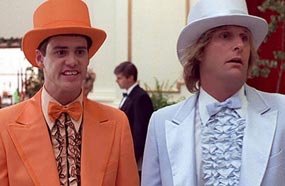 جيف دانييلز وجيم كاري في الجزء الأول من Dumb &amp; Dumber