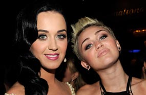 مايلي سايرس مع كاتي بيري