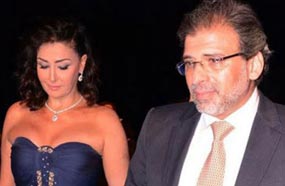 خالد يوسف مع غادة عبد الرازق في مهرجان القاهرة السينمائي