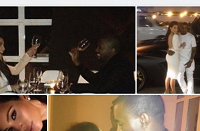 الصور المجمعة التي نشرتها كيم كارداشيان لتهنئة ويست بعيد ميلاده