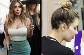 كيم كارداشيان تعاني من تساقط شعرها