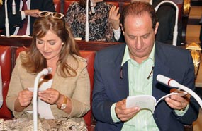 ليلى علوي وهاني مهنى