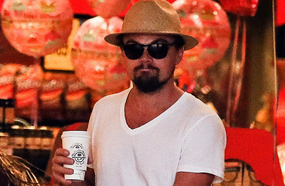 دي كابريو وهو يتسوق