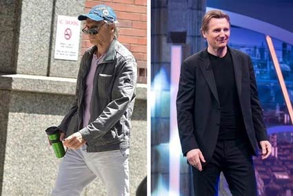 ليام نيسون قبل وبعد تنحيف نفسه