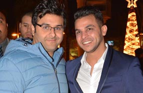 رشاد مع منظم الحفلات وليد منصور