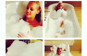 مريم في حوض الاستحمام!