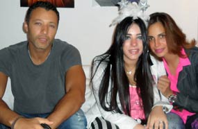 أحمد فهمي وآمال ماهر مع مروة نصر في الاحتفال بابنتها