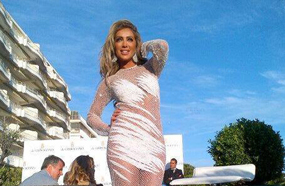 مايا دياب ارتدت فستان أبيض عار 