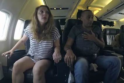 محمود عبد المغني أثناء مقلب "هبوط اضطراري"