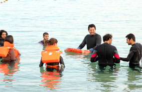 عثمان أثناء تصوير الفيلم