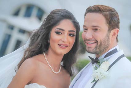 تامر شلتوت وعروسته يارا