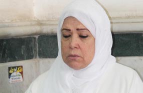 ياسمين الخيام في الجنازة