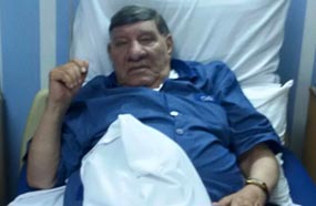 مفيد فوزي على سرير المرض