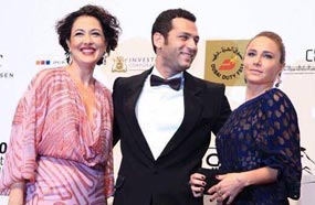 مراد يلديرم في مهرجان دبي مع بورشين ومالتيم كامبل