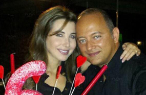نانسي عجرم مع زوجها فادي الهاشم