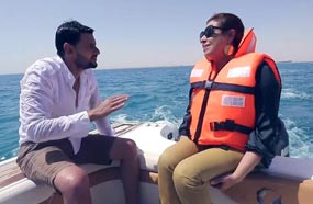 رامز جلال يصالح نشوى مصطفى