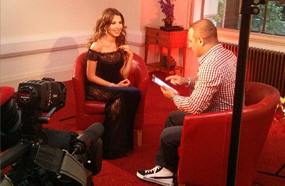 نانسي عجرم أجرت العديد من الحوارات الصحفية أثناء تواجدها بلندن