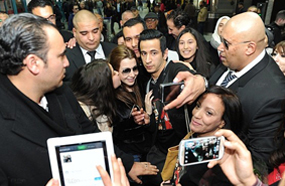 جمهور كبير حرص على استقبال نانسي عجرم