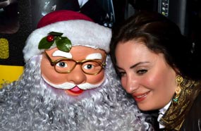 نرمين الفقي مع بابا نويل
