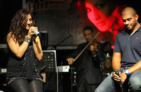 خالد ونهال في الحفل