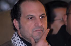 خالد الصاوي في وقفة احتجاج نقابة المهن التمثيلية على ما يحدث في غزة - تصوير: شريف صبري