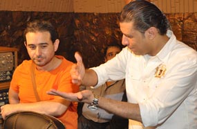 مصطفى كامل وأحمد عادل في الأستوديو