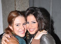 منة فضالي ودنيا عبد العزيز خلال المؤتمر