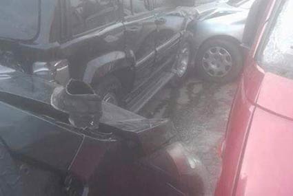 جانب من حادث صلاح تيزاني‎