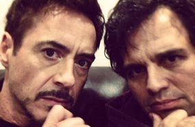 روبرت داوني جونيرو مع مارك روفلو