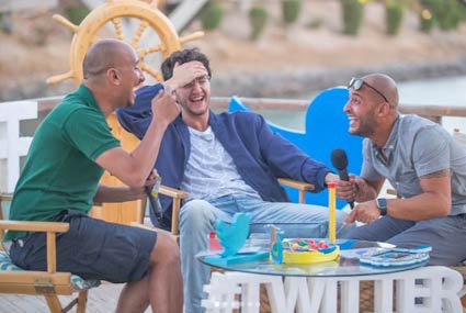 أحمد مالك مع شادي ألفونز وخالد منصور