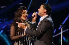 أحلام وراغب علامة خلال حلقة السبت