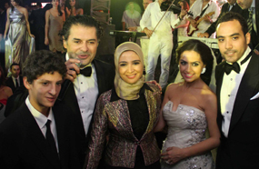 حنان وراغب علامة وطليقها وإبنها