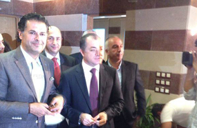 راغب علامة مع وزير التربية اللبناني