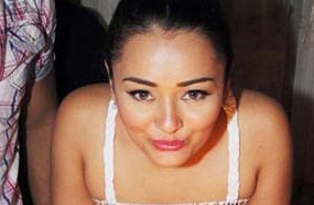 راندا وتورتة عيد الميلاد