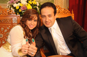 ريهام ومحمد في عقد القران