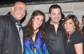 أصالة وزوجها طارق العريان وغادة عادل وزوجها مجدي الهواري