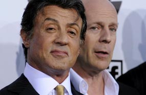 سيلفيستر ستالون مع بروس ويليس